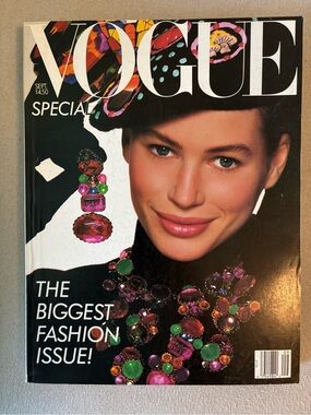 Vogue Magazine featuring Carre Otis September 1988